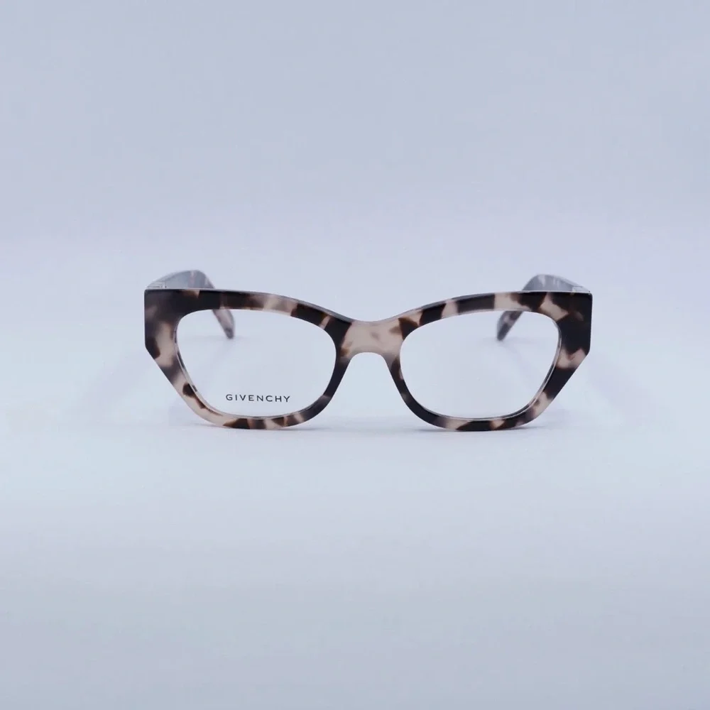 GIVENCHY GV50059 NWT Tortoiseshell Eyeglasses 52-18-135 Gold Logo Frames NEW
